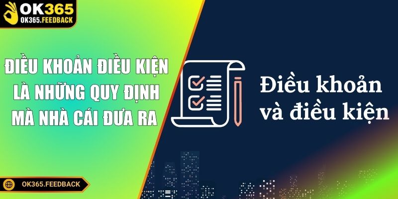 Điều khoản điều kiện là những quy định mà nhà cái đưa ra 